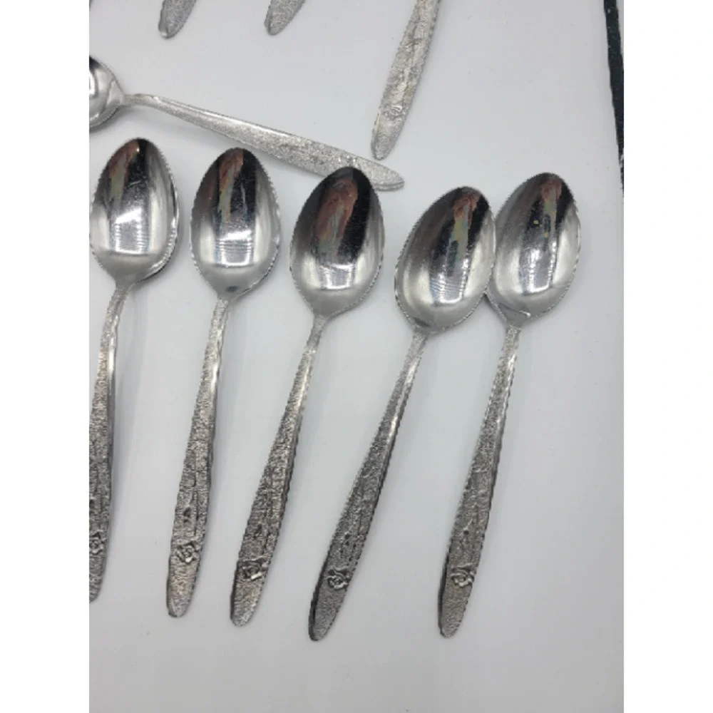 Stanley Roberts Florentine Rose stainless‎ steel 16 tsp 8 tbsp (24)